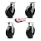 Service Caster 12'' Extra Heavy Duty Phenolic Wheel Caster Set 2 Swivel 2 Rigid , 4PK CRAN-SCC-KP92S1230-PHR-2-R-2 - alternate 3